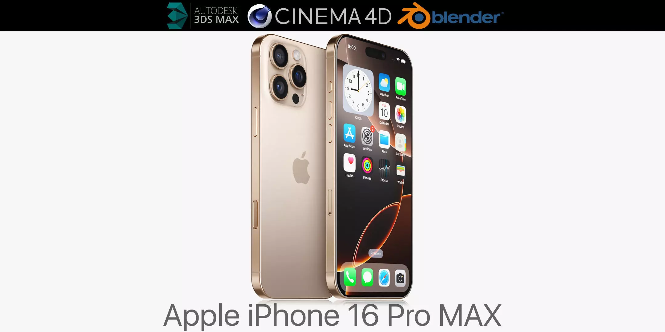 Apple iPhone 16 pro MAX 3D model_0