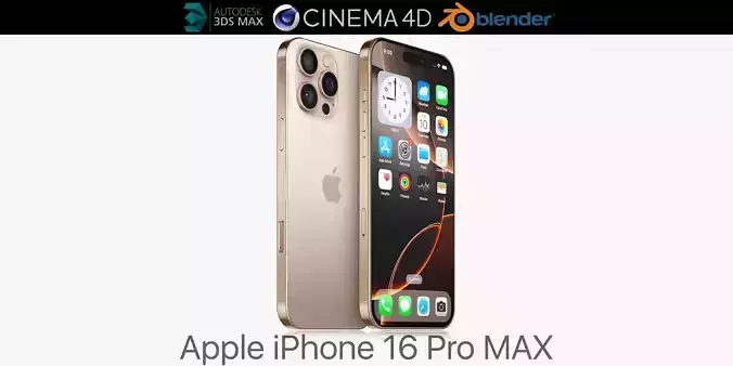 Apple iPhone 16 pro MAX 3D model