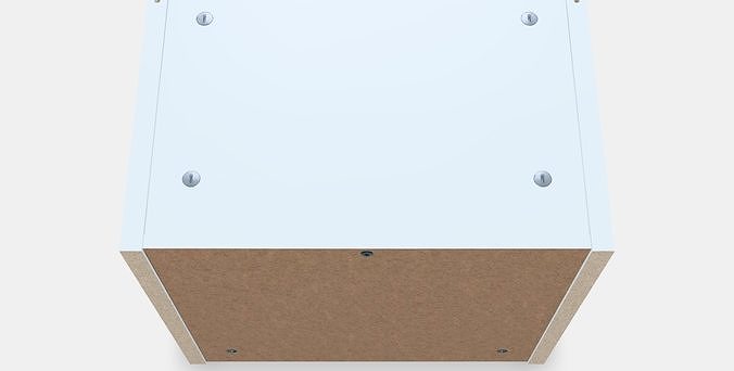 BILLY Height extension unit Low-poly 3D model