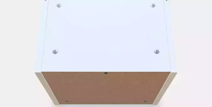 BILLY Height extension unit Low-poly 3D model