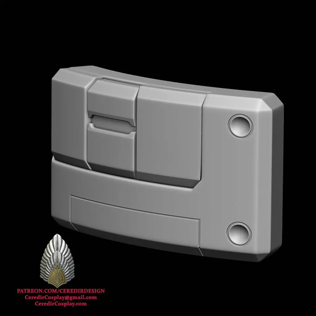 Mandalorian Armorer Belt Pieces 3D DIGITAL DOWNLOAD 3D print model_0