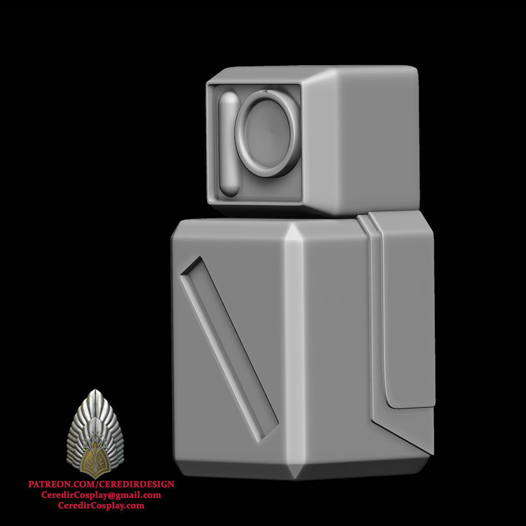 Mandalorian Armorer Belt Pieces 3D DIGITAL DOWNLOAD 3D print model_2
