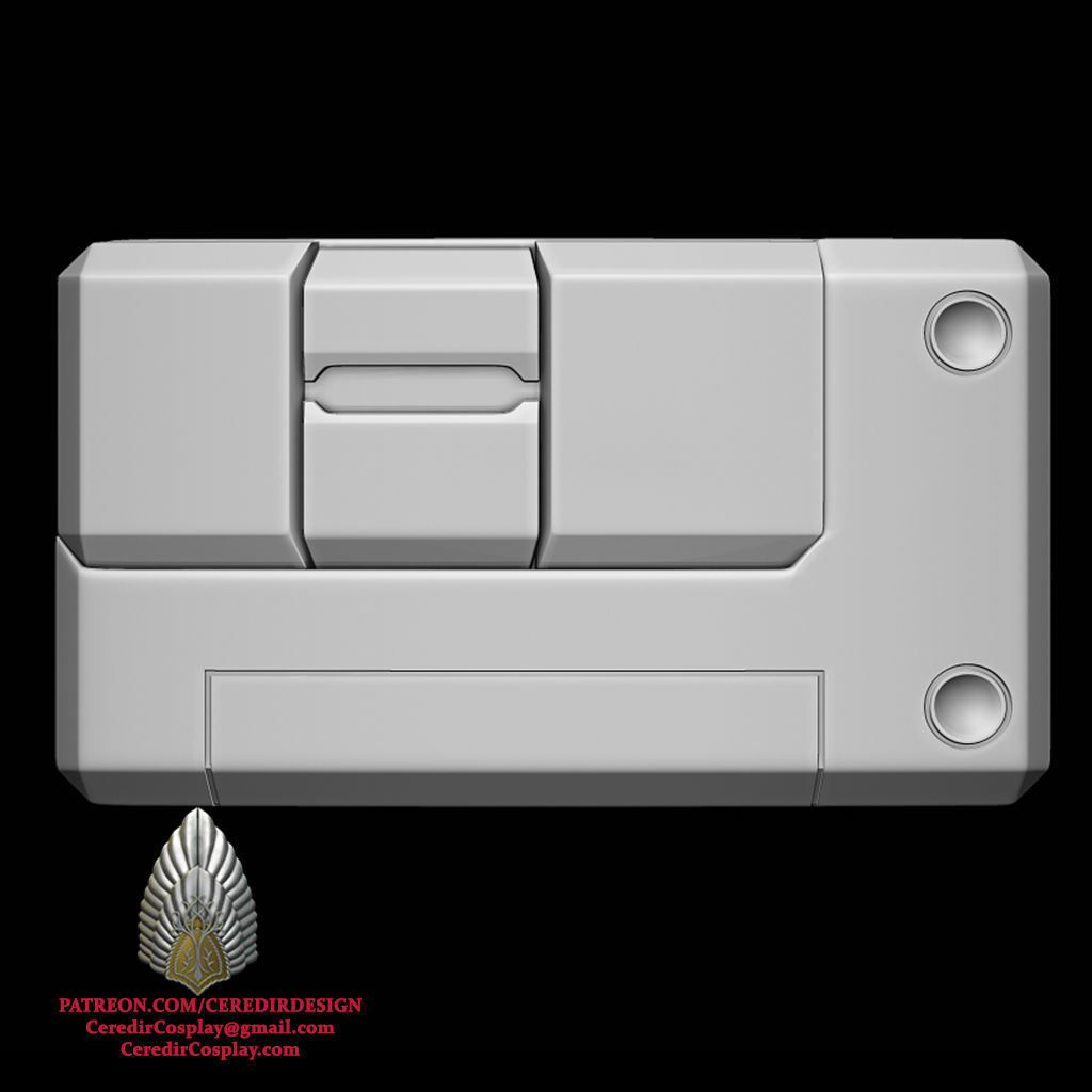 Mandalorian Armorer Belt Pieces 3D DIGITAL DOWNLOAD 3D print model_5