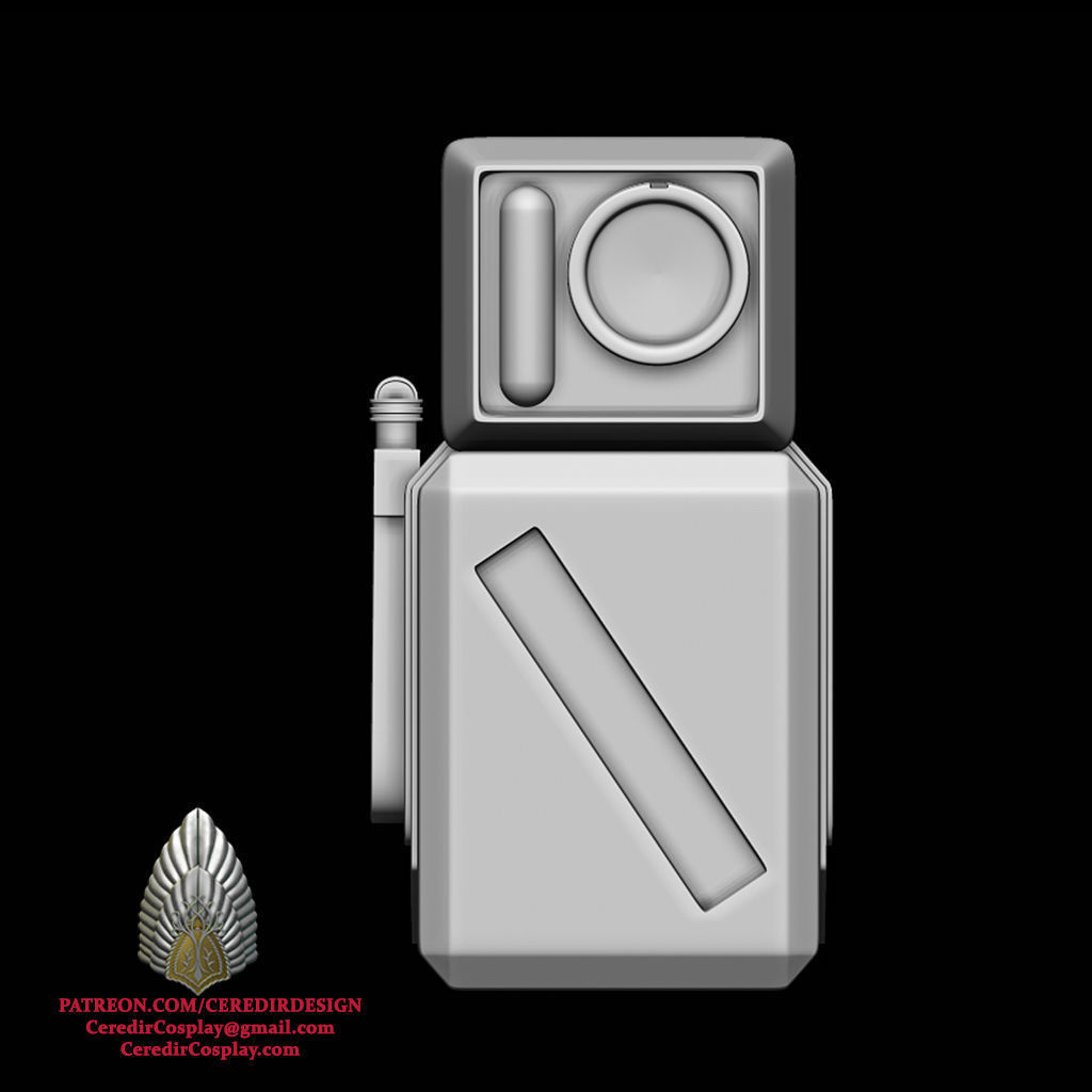 Mandalorian Armorer Belt Pieces 3D DIGITAL DOWNLOAD 3D print model_3