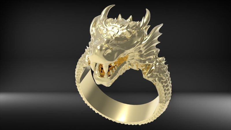 Dragon ring DROGON 3D print model_22