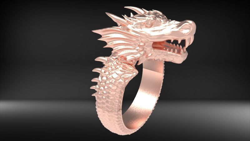 Dragon ring DROGON 3D print model_14