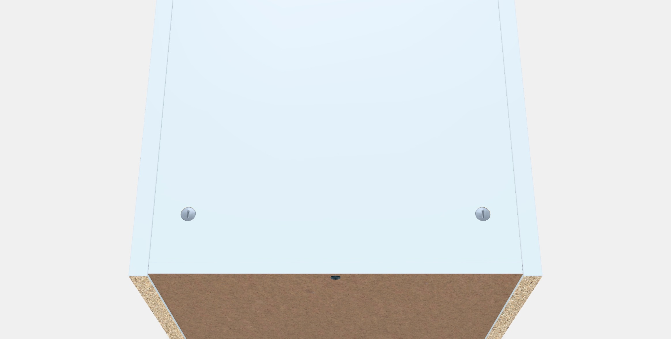 BILLY Height extension unit 1 Low-poly 3D model_4