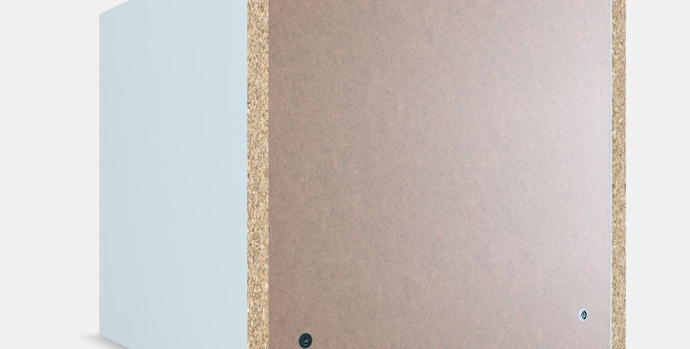 BILLY Height extension unit 1 Low-poly 3D model_10