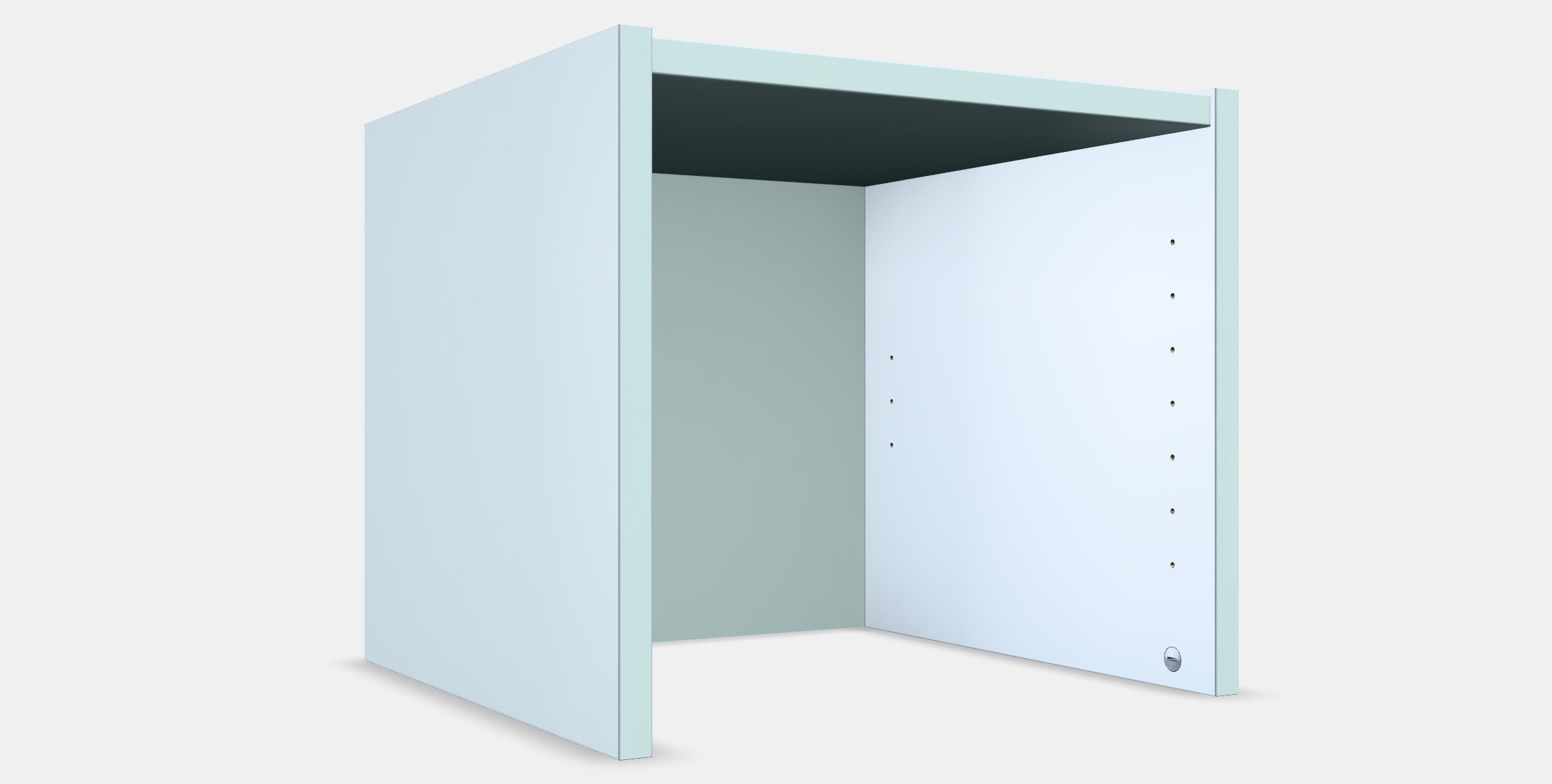 BILLY Height extension unit 1 Low-poly 3D model_7