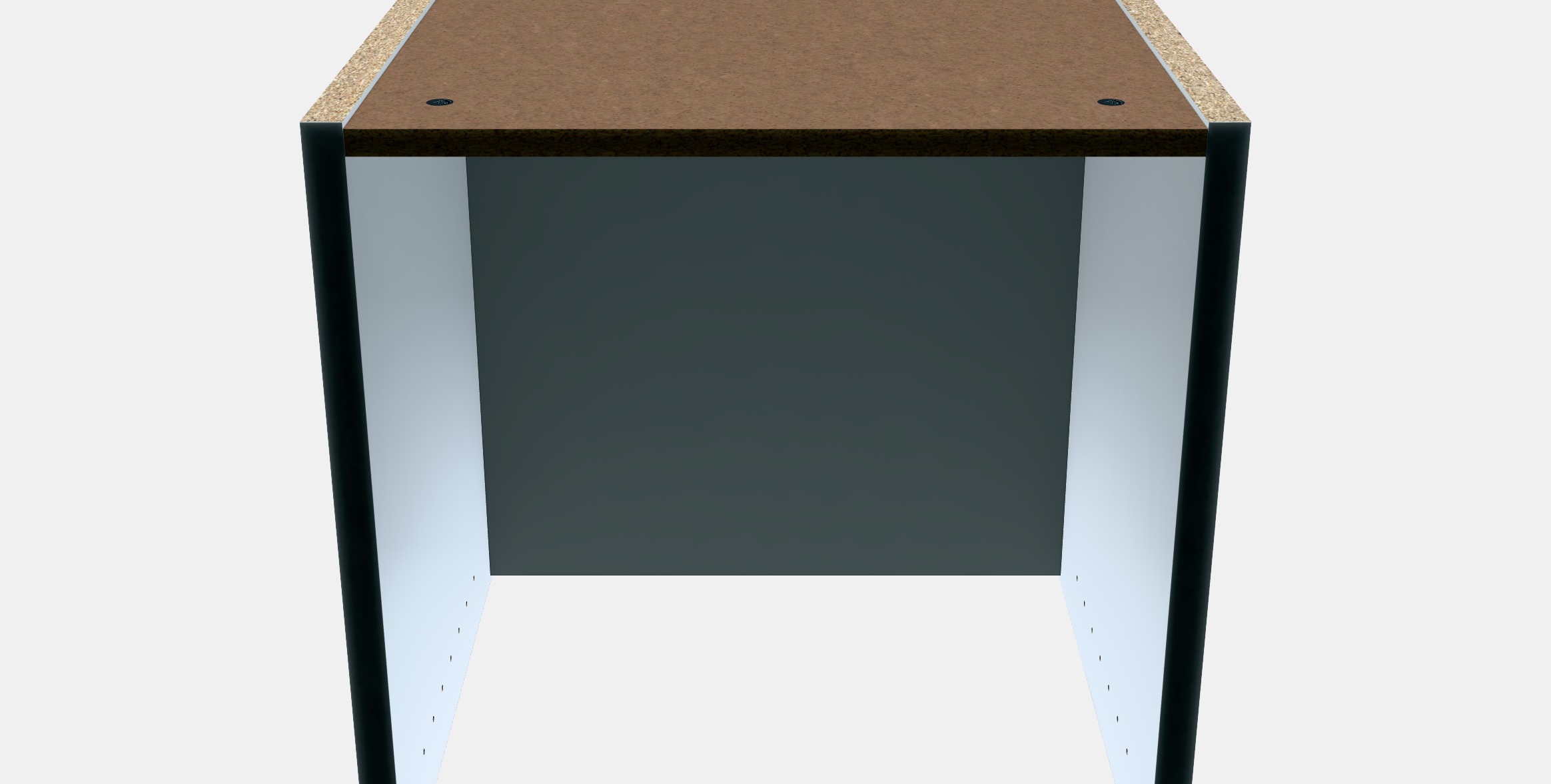 BILLY Height extension unit 1 Low-poly 3D model_6