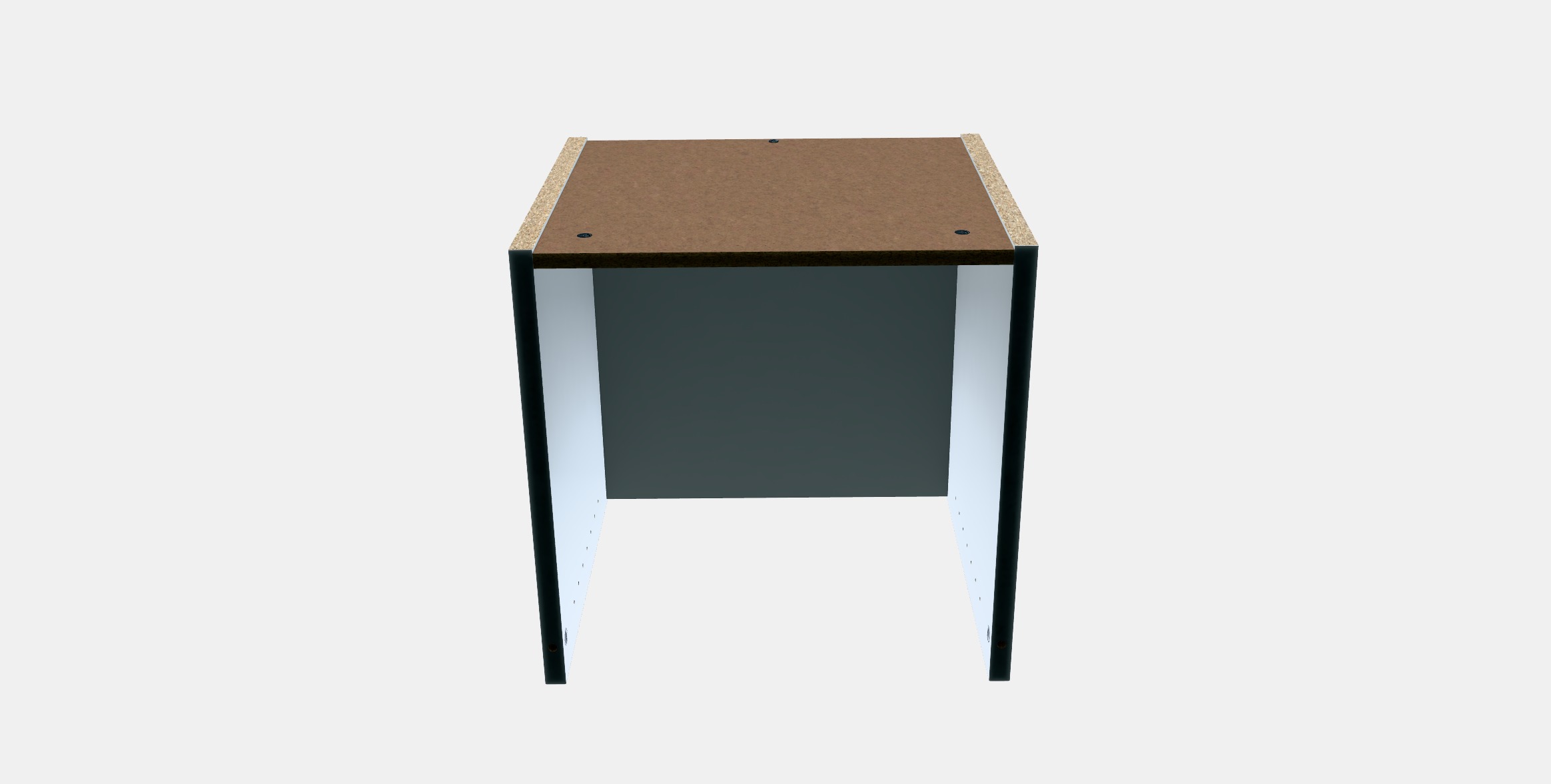 BILLY Height extension unit 1 Low-poly 3D model_5