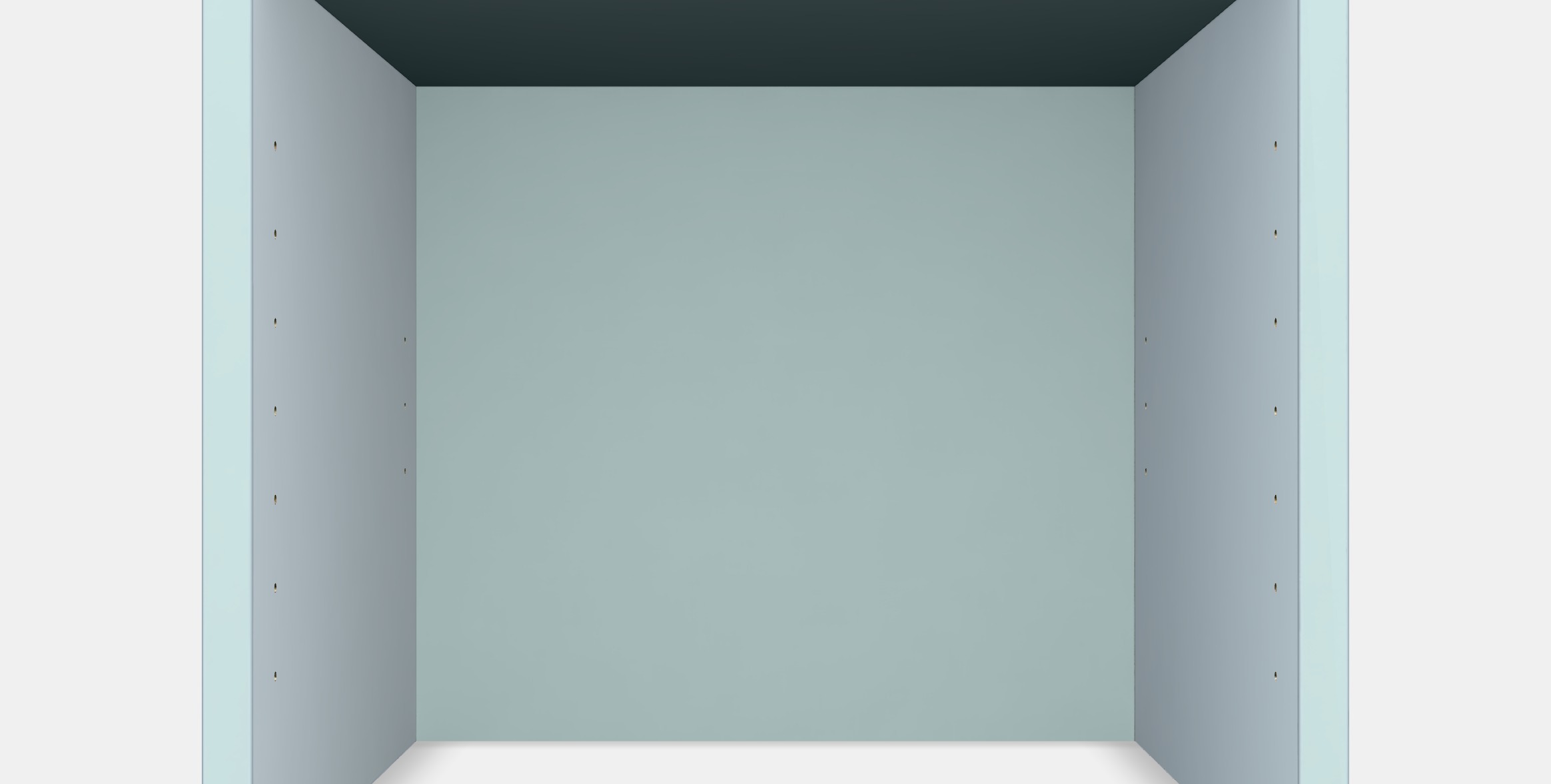 BILLY Height extension unit 1 Low-poly 3D model_9