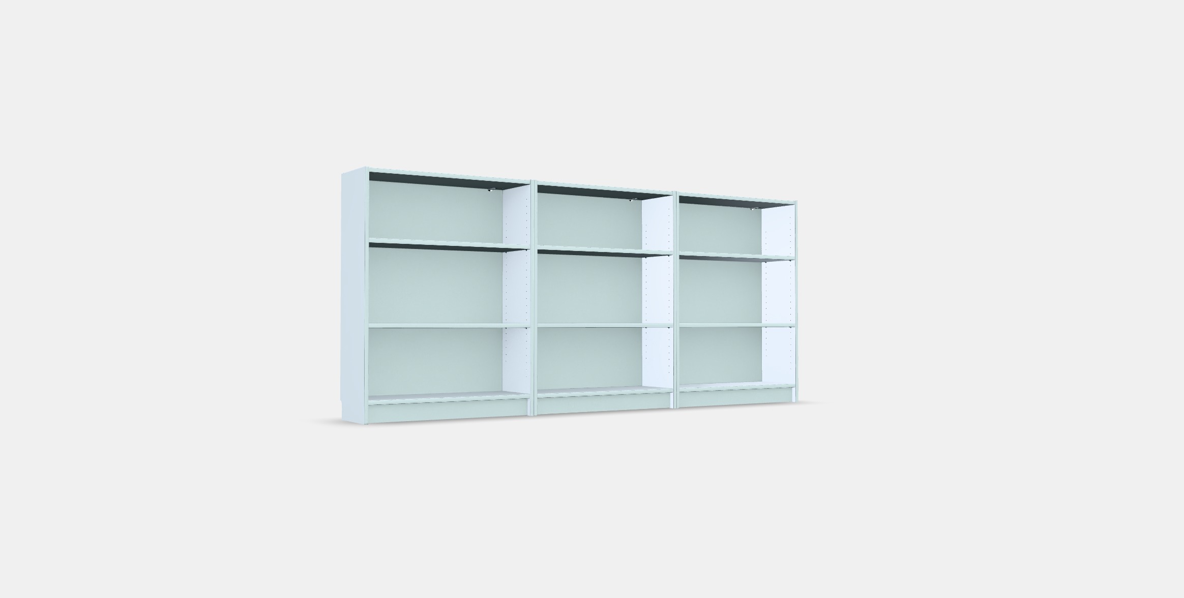 BILLY Bookcase 18 Low-poly 3D model_2