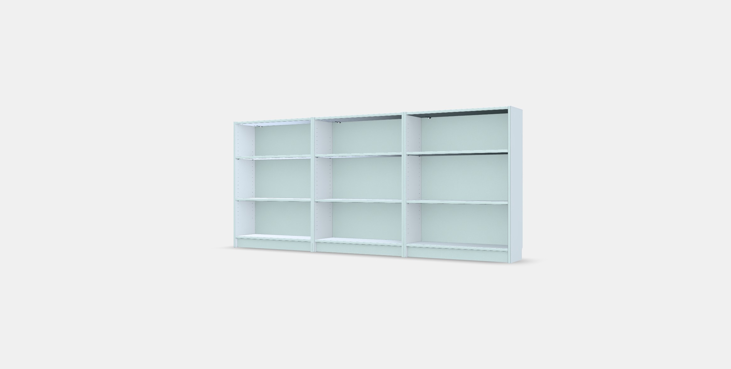 BILLY Bookcase 18 Low-poly 3D model_11