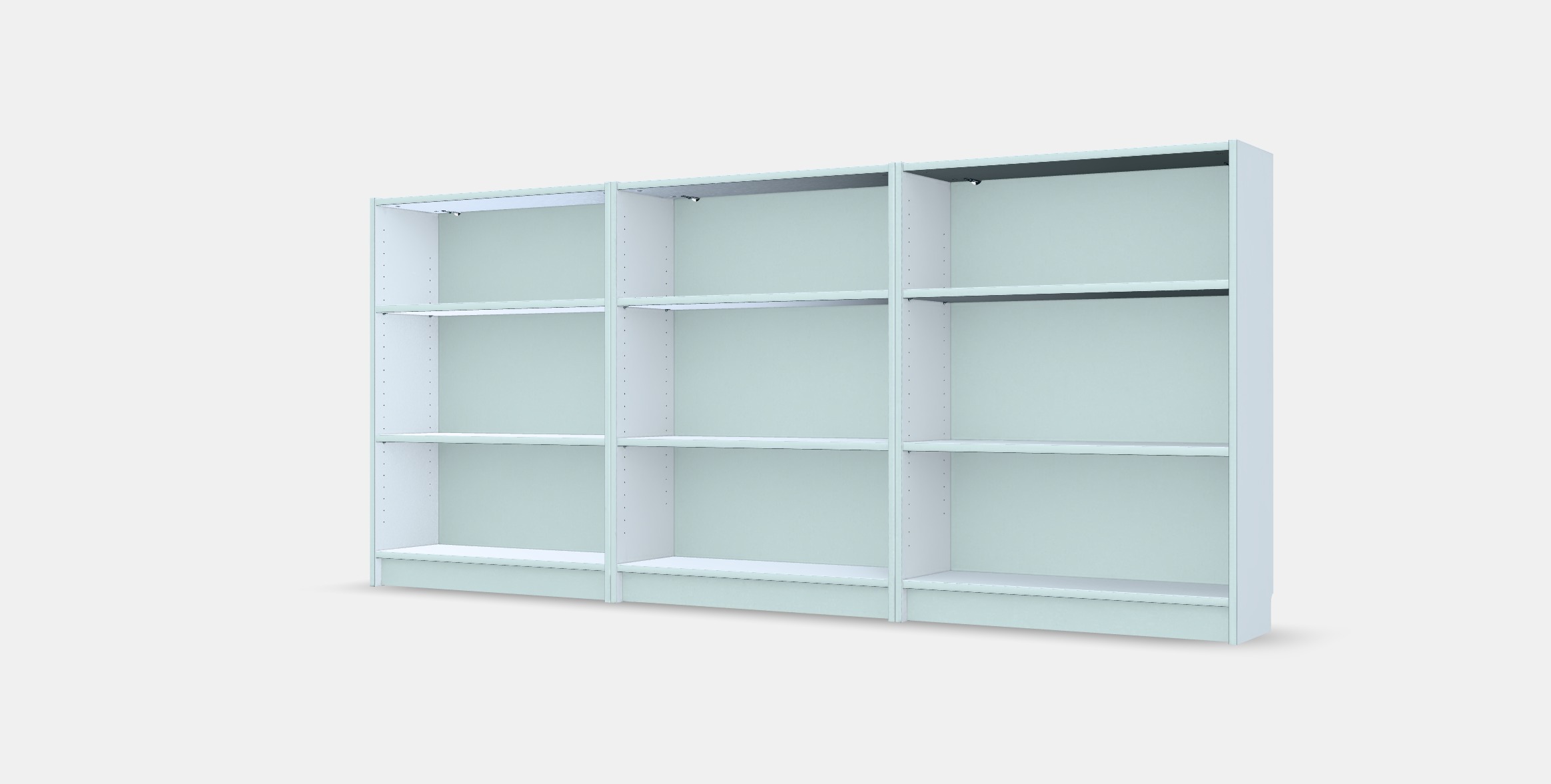 BILLY Bookcase 18 Low-poly 3D model_14