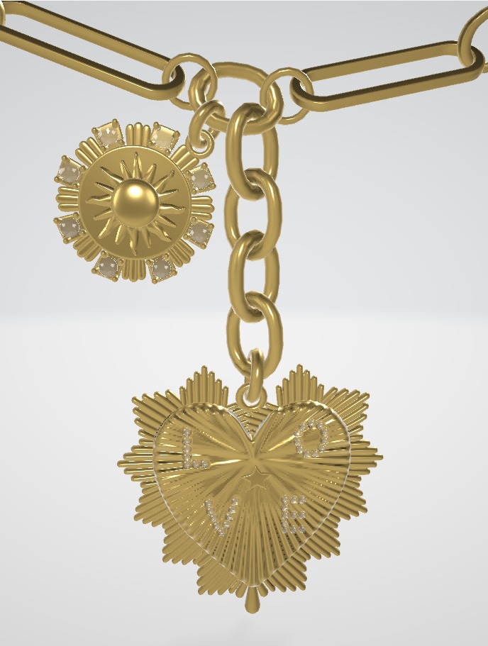intricately detailed necklace ready for 3d printing 3D print model_1