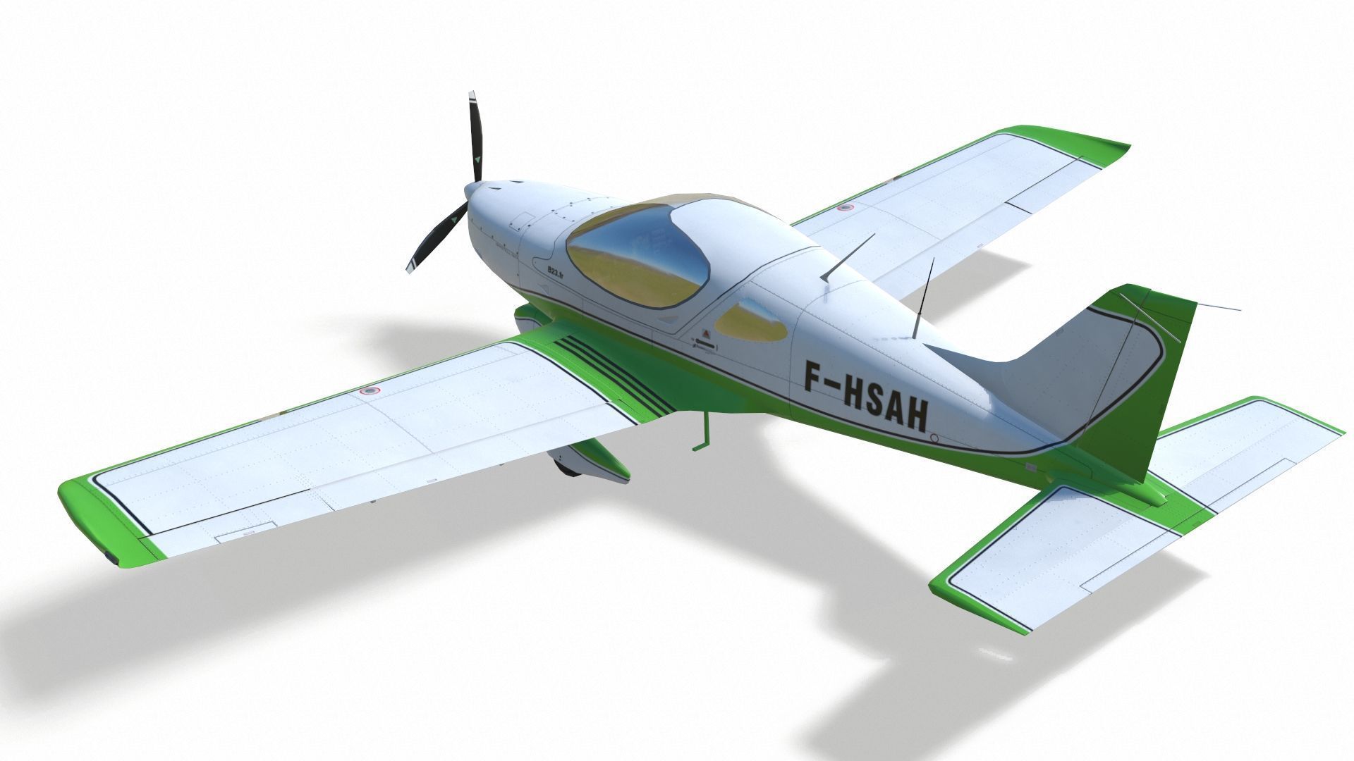 Bristell B23 BRM Aero Low-poly 3D model_4