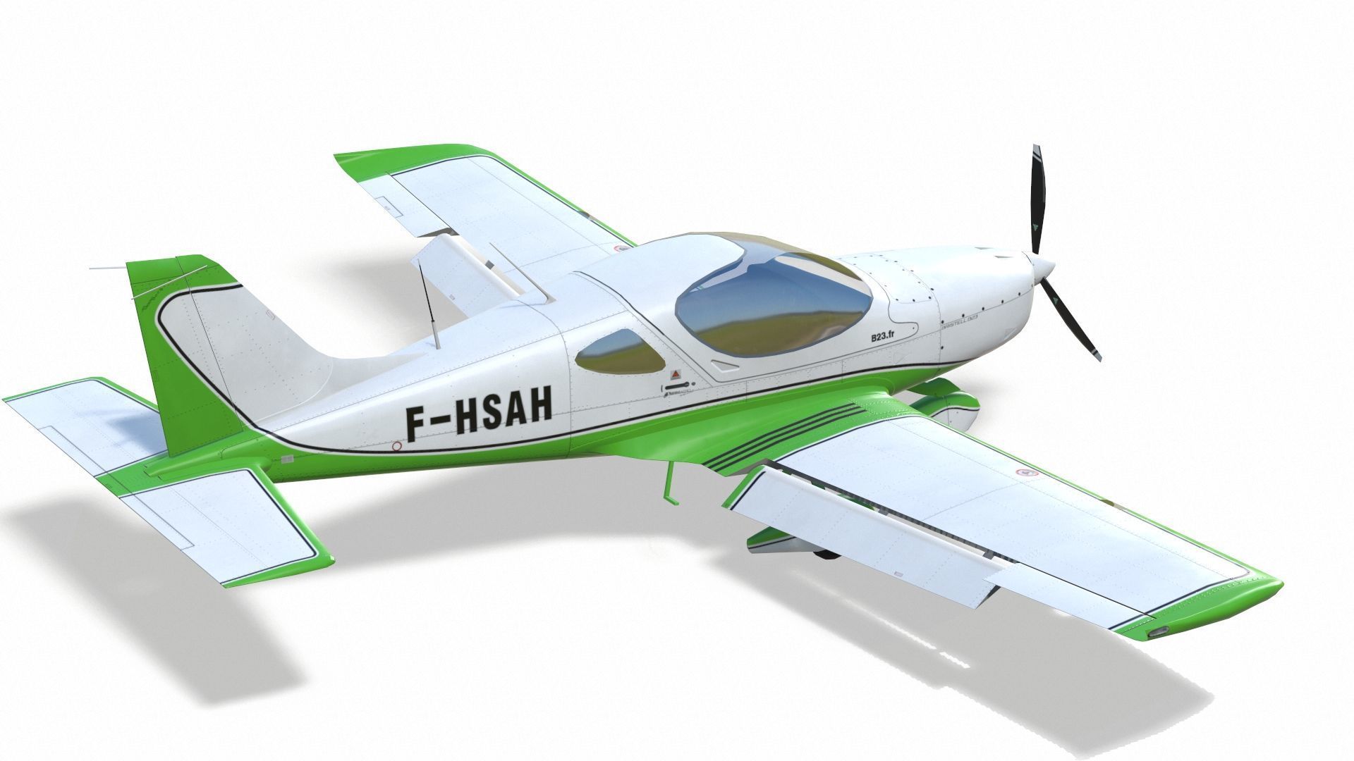 Bristell B23 BRM Aero Low-poly 3D model_14