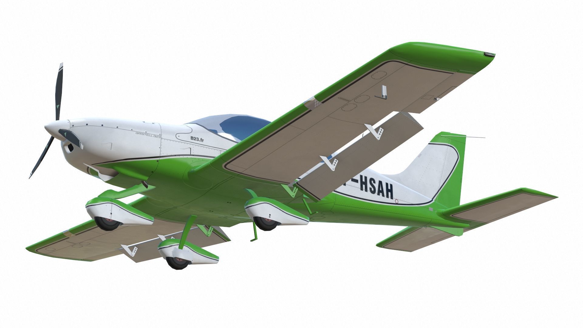 Bristell B23 BRM Aero Low-poly 3D model_12