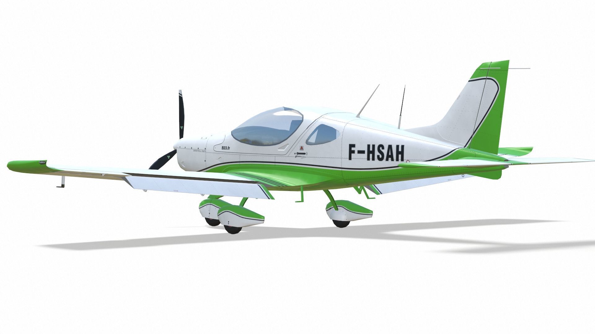 Bristell B23 BRM Aero Low-poly 3D model_21