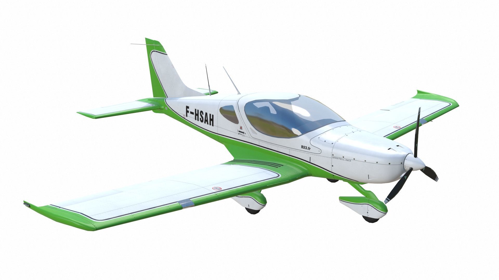 Bristell B23 BRM Aero Low-poly 3D model_2