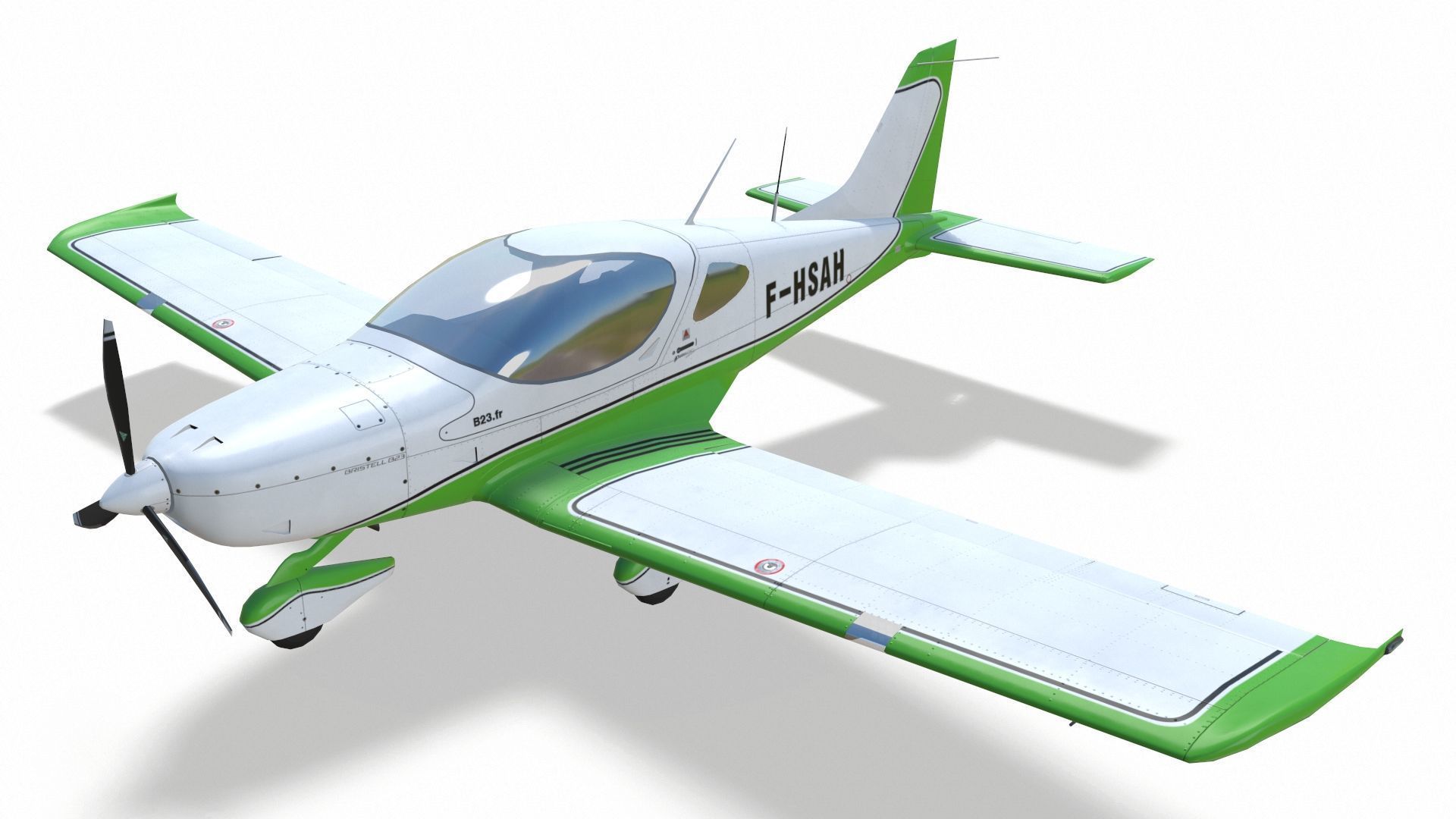 Bristell B23 BRM Aero Low-poly 3D model_1