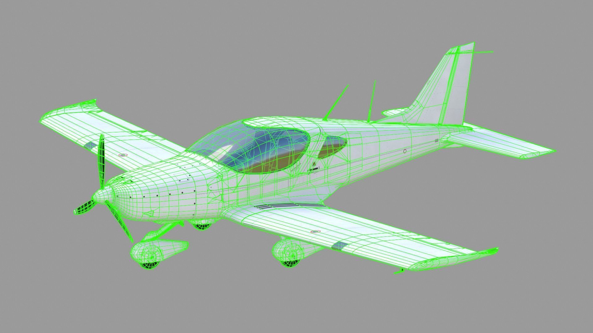 Bristell B23 BRM Aero Low-poly 3D model_29
