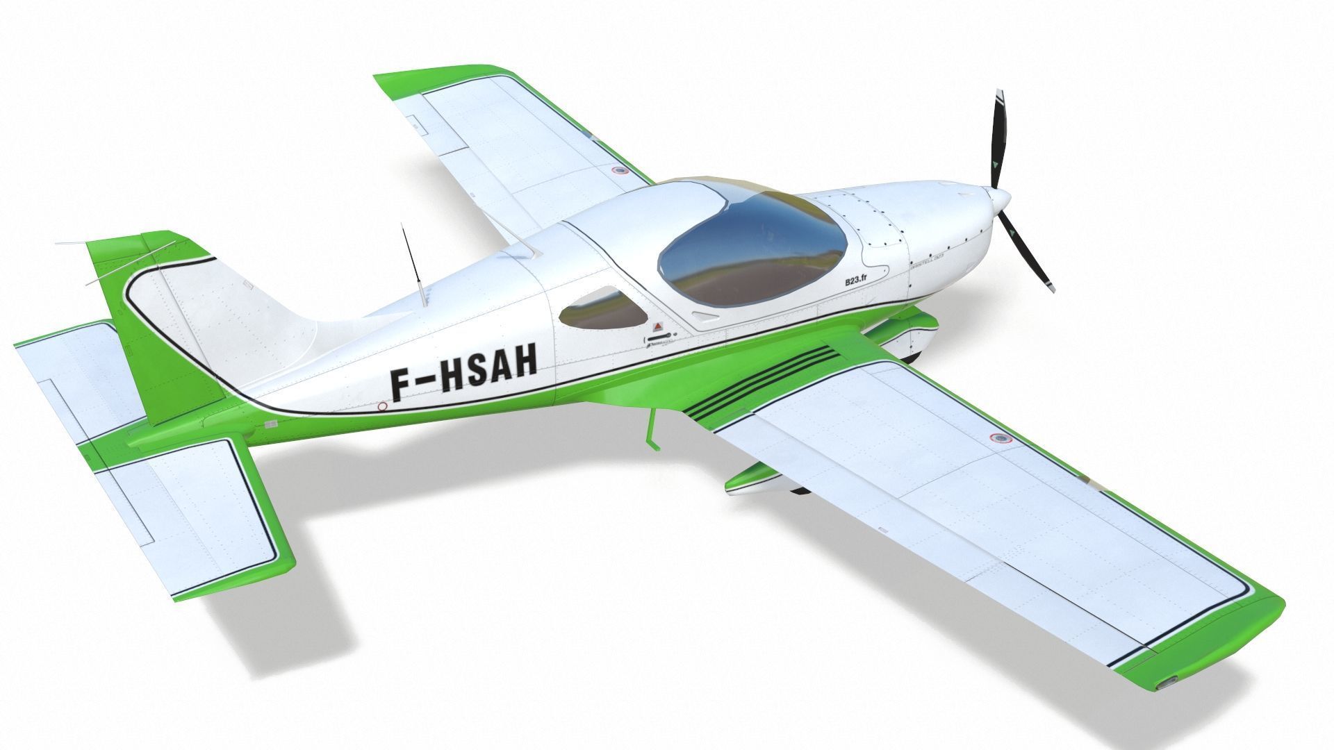 Bristell B23 BRM Aero Low-poly 3D model_5