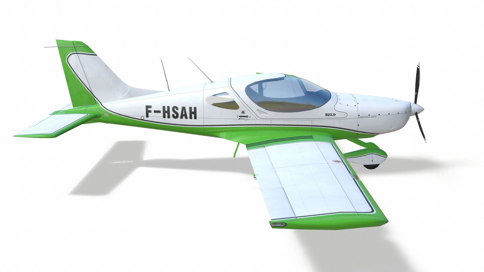 Bristell B23 BRM Aero Low-poly 3D model_3