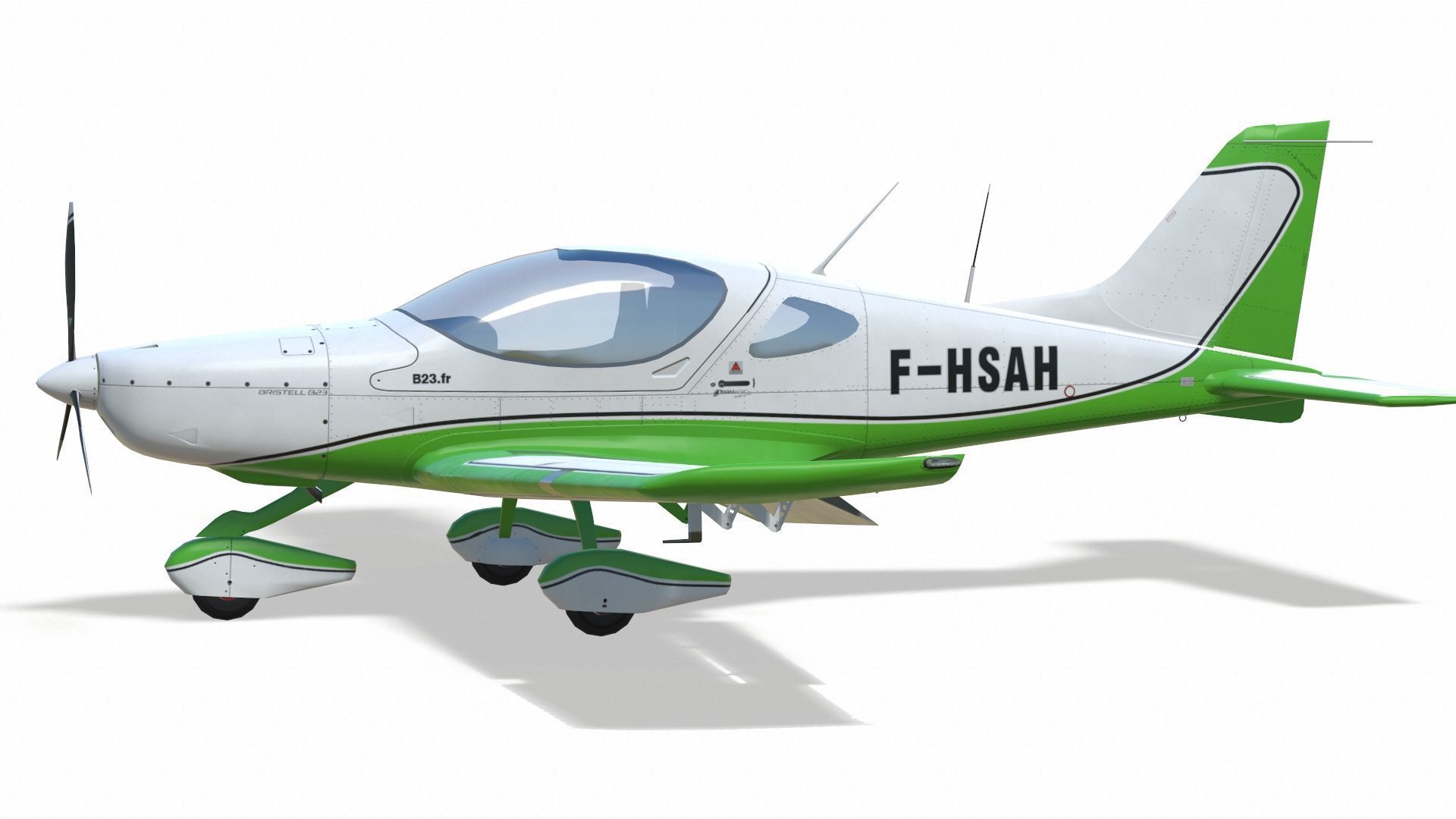 Bristell B23 BRM Aero Low-poly 3D model_17