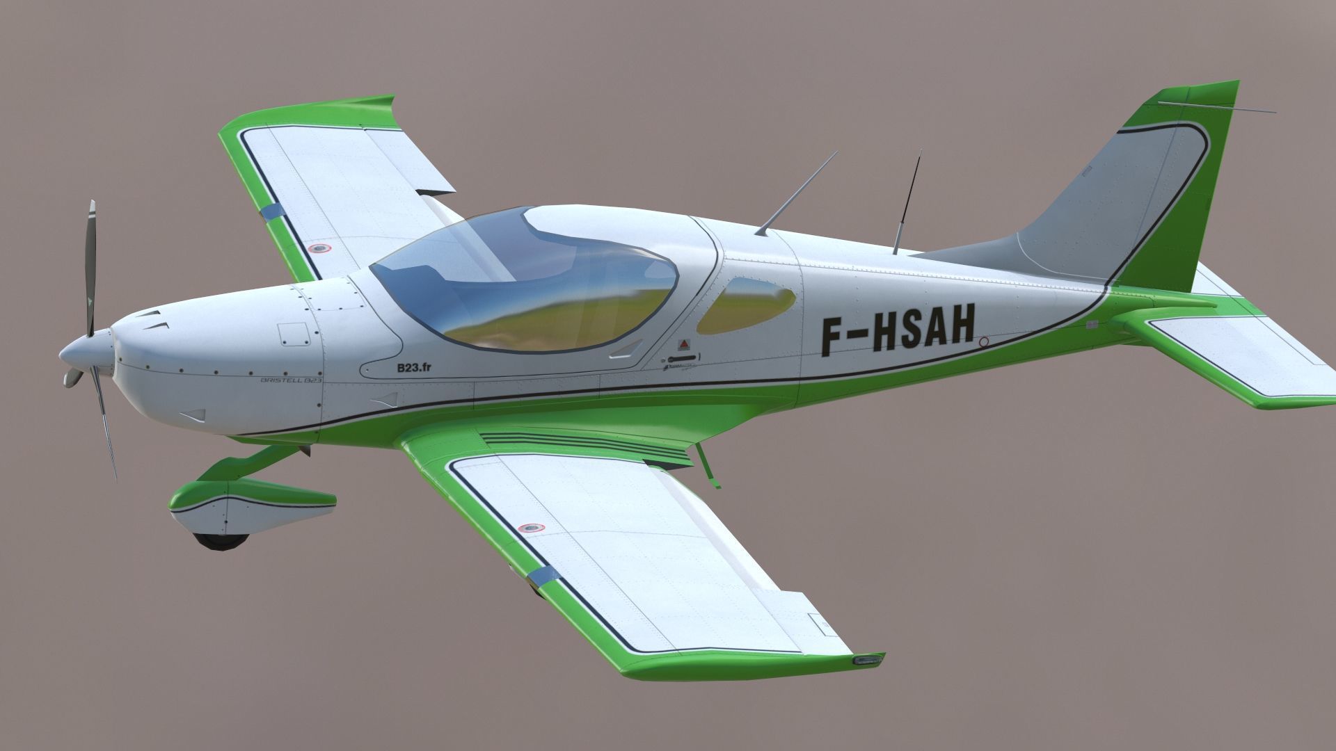 Bristell B23 BRM Aero Low-poly 3D model_27