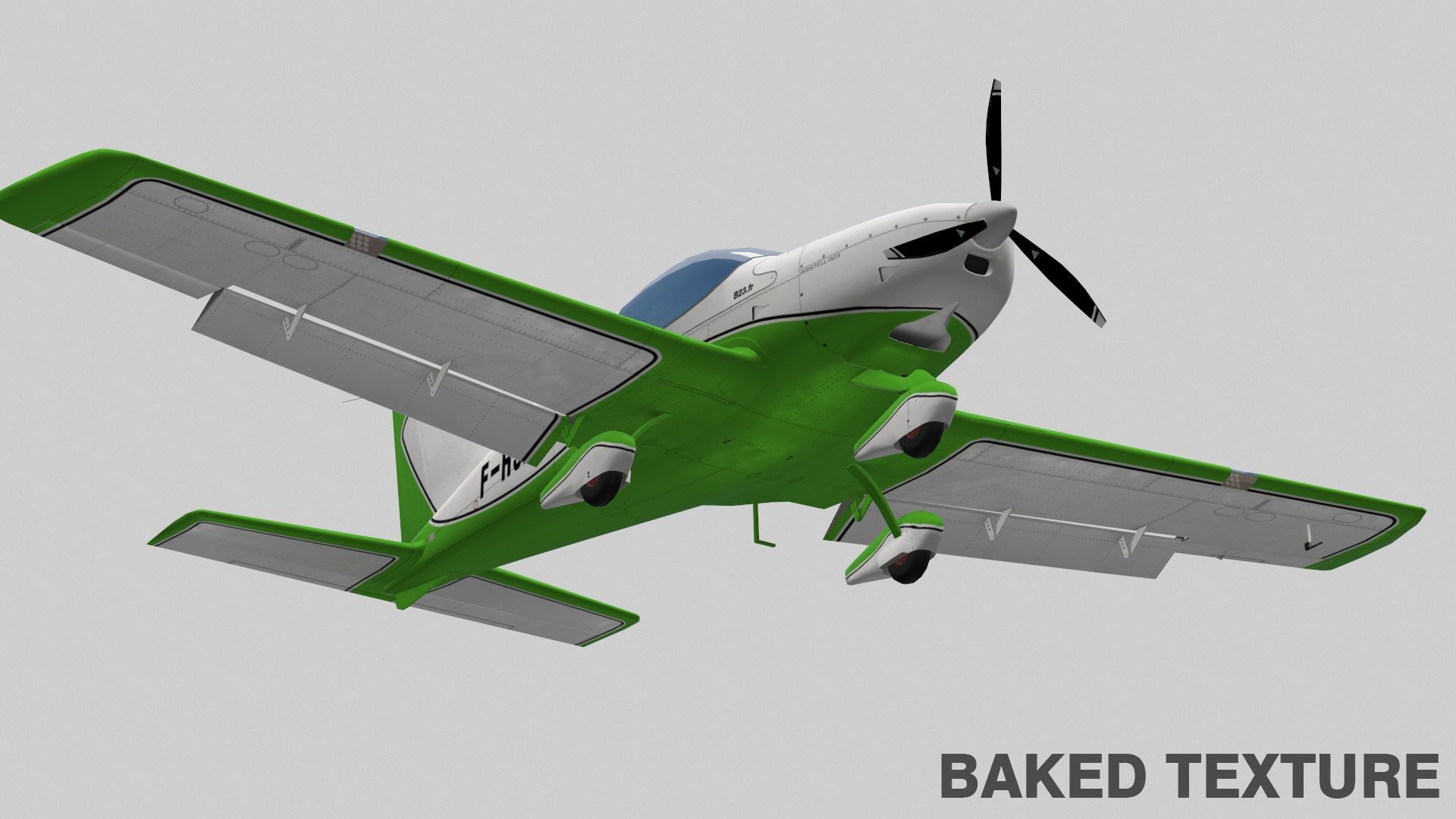 Bristell B23 BRM Aero Low-poly 3D model_33