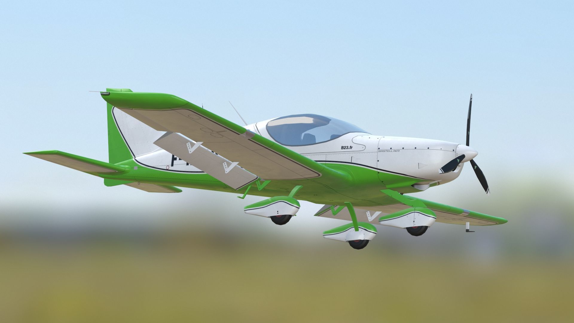 Bristell B23 BRM Aero Low-poly 3D model_24