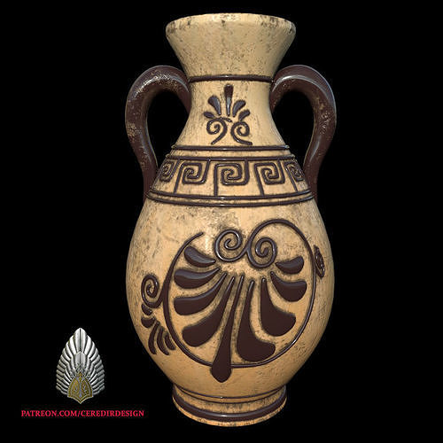 Ancient Greek Styled Vase 3d download 3D print model