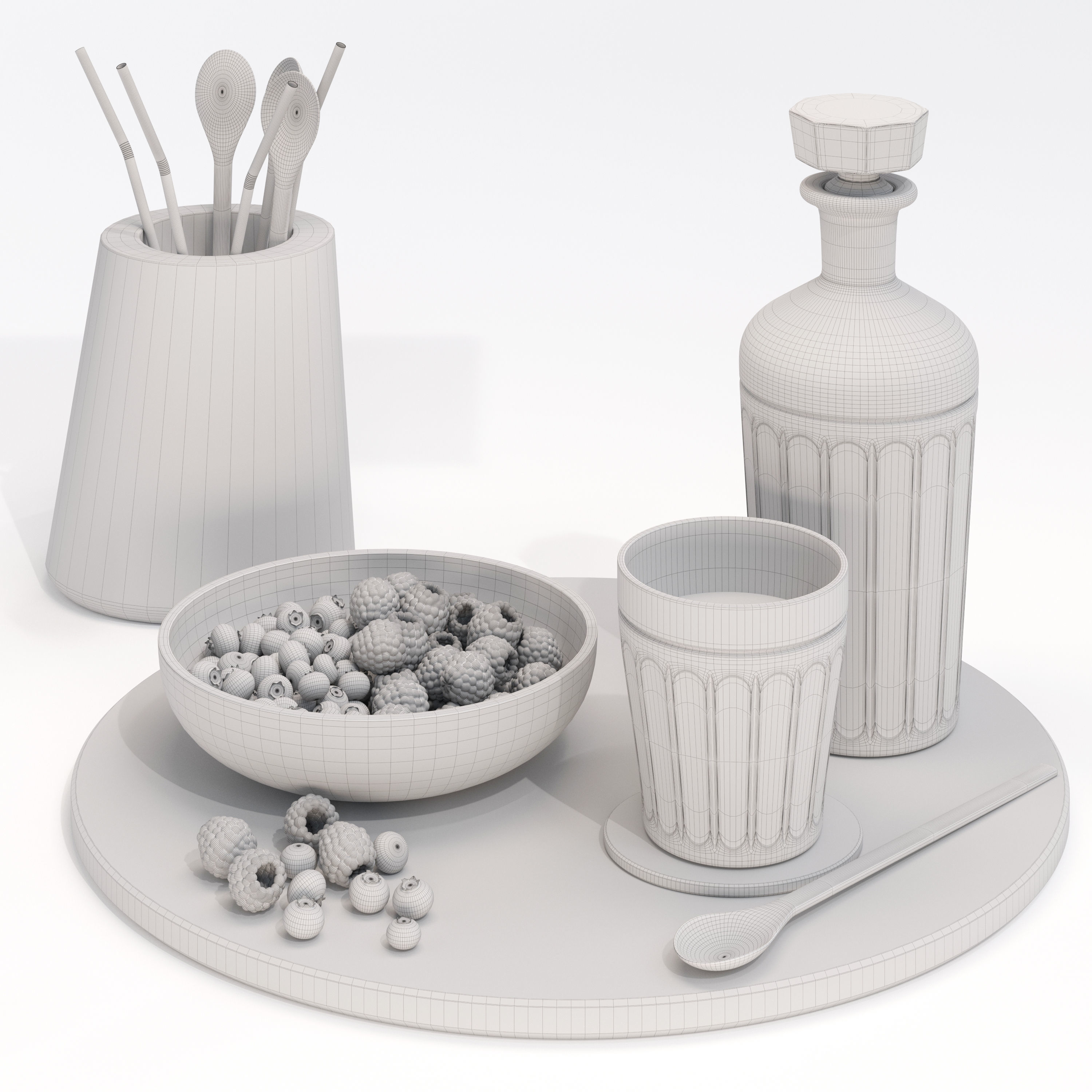 Set deco Lantic Colonial CORE 3D model_4