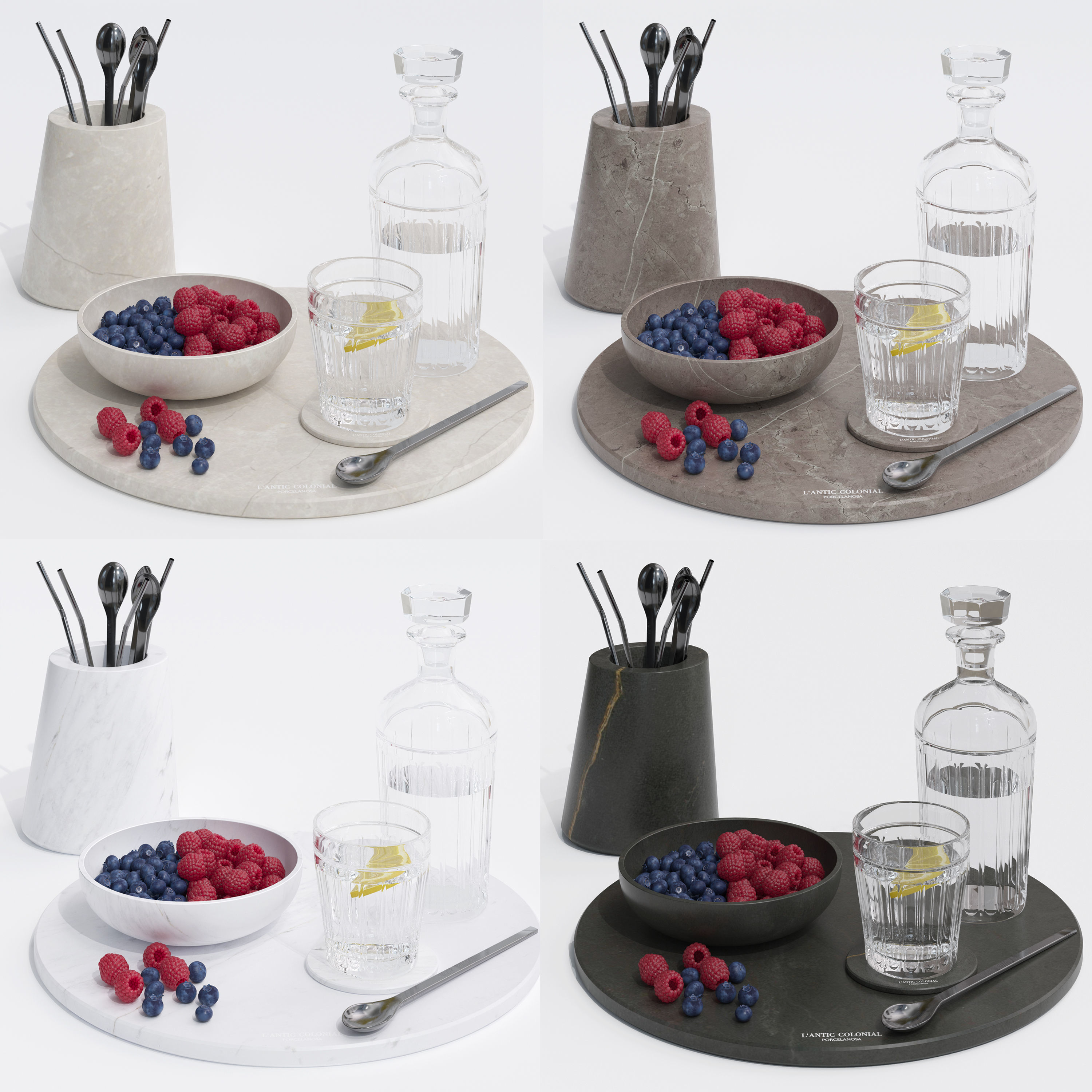 Set deco Lantic Colonial CORE 3D model_1