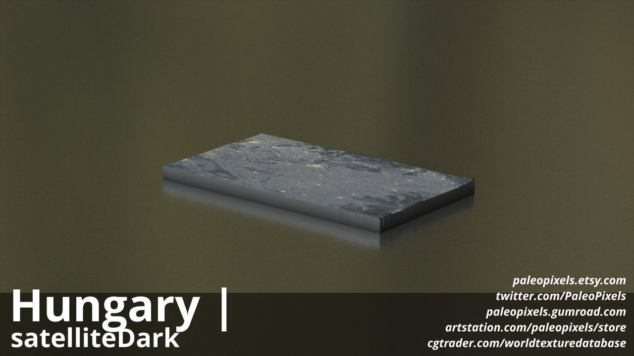 Hungary Satellite Night 13k High resolution Maps and masks Texture_6