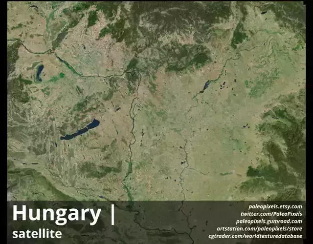 Hungary Satellite Day 13k High resolution Maps and masks