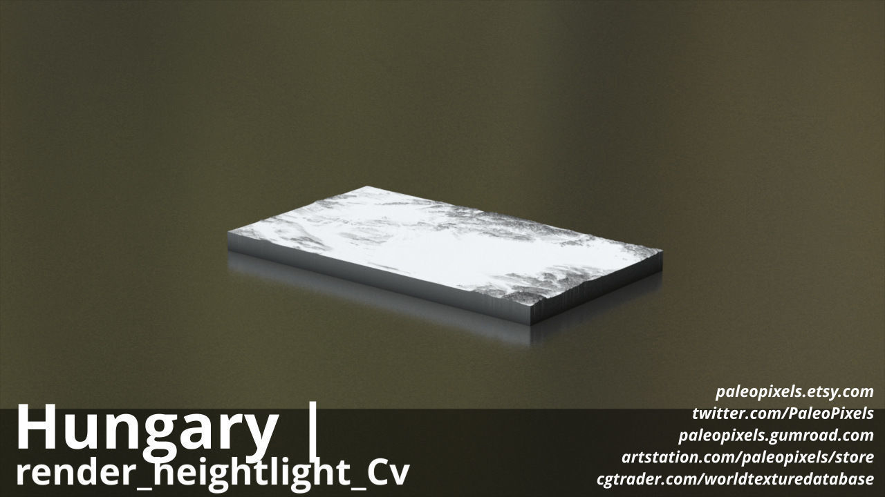 Hungary  13k High resolution Maps and masks 3D model_7