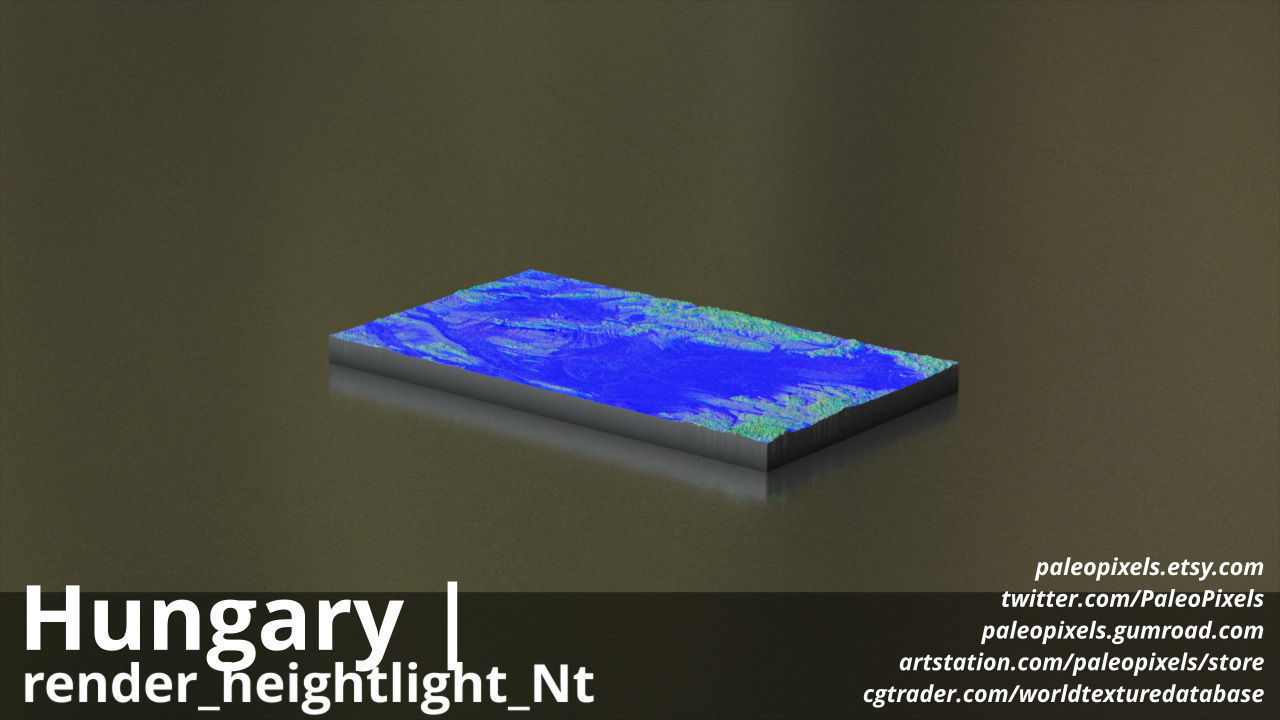 Hungary  13k High resolution Maps and masks 3D model_10