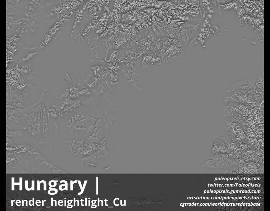 Hungary  13k High resolution Maps and masks 3D model_6