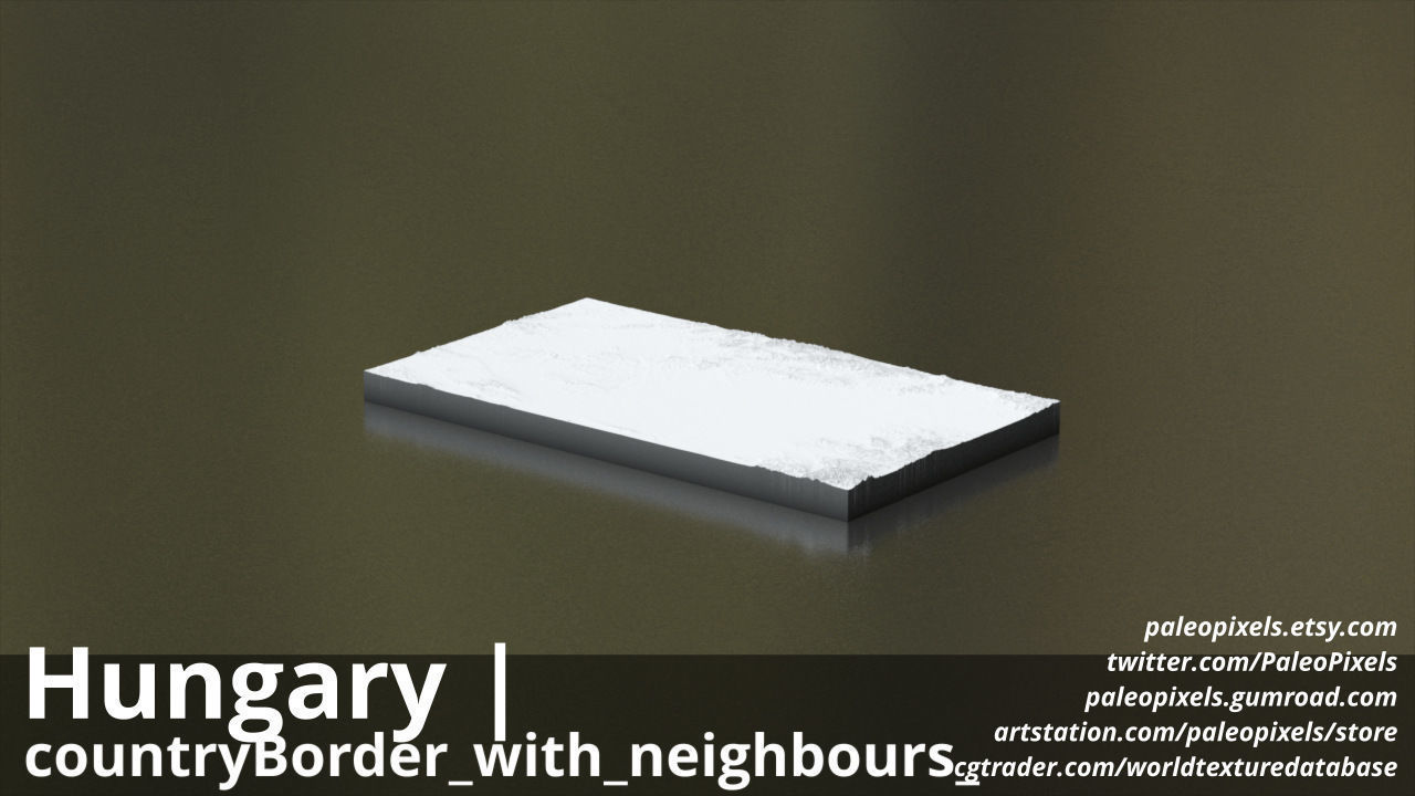 Hungary  13k High resolution Maps and masks 3D model_3