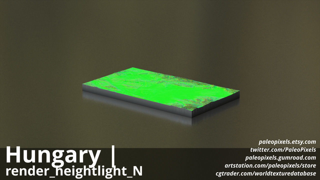 Hungary  13k High resolution Maps and masks 3D model_8