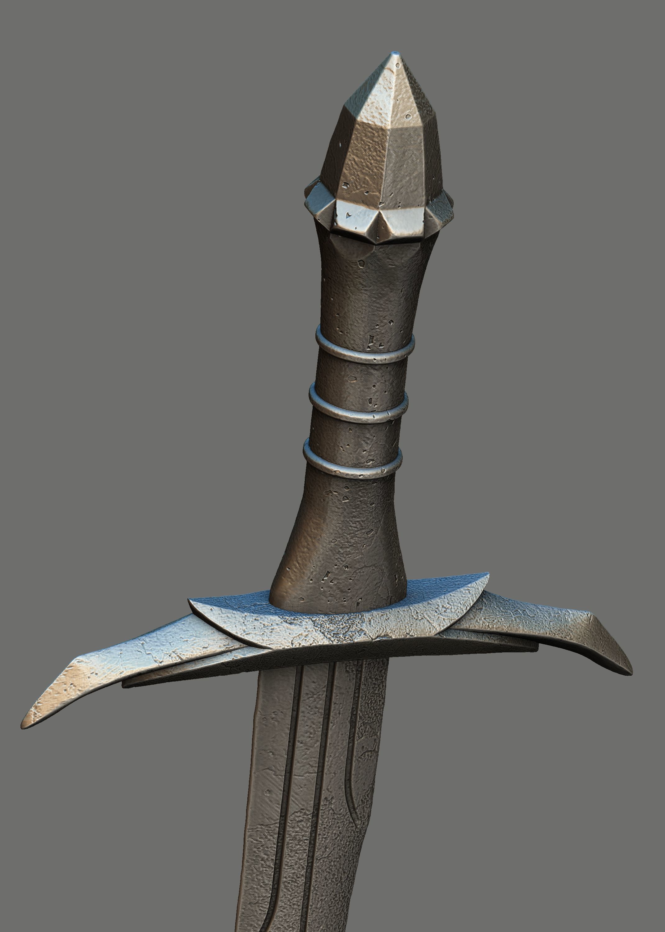 Lord Saurons Dagger 3D print model_9