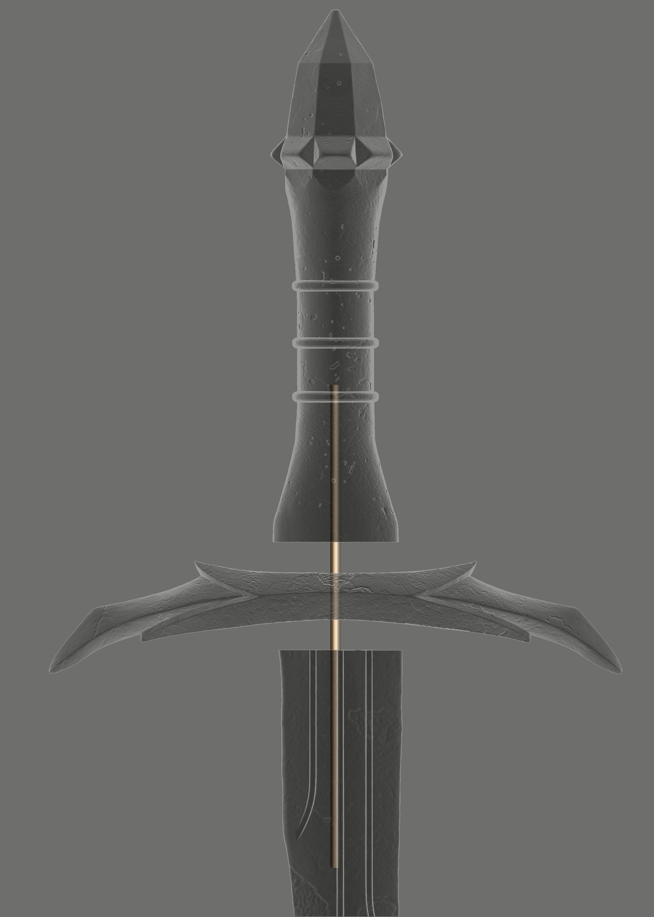 Lord Saurons Dagger 3D print model_6
