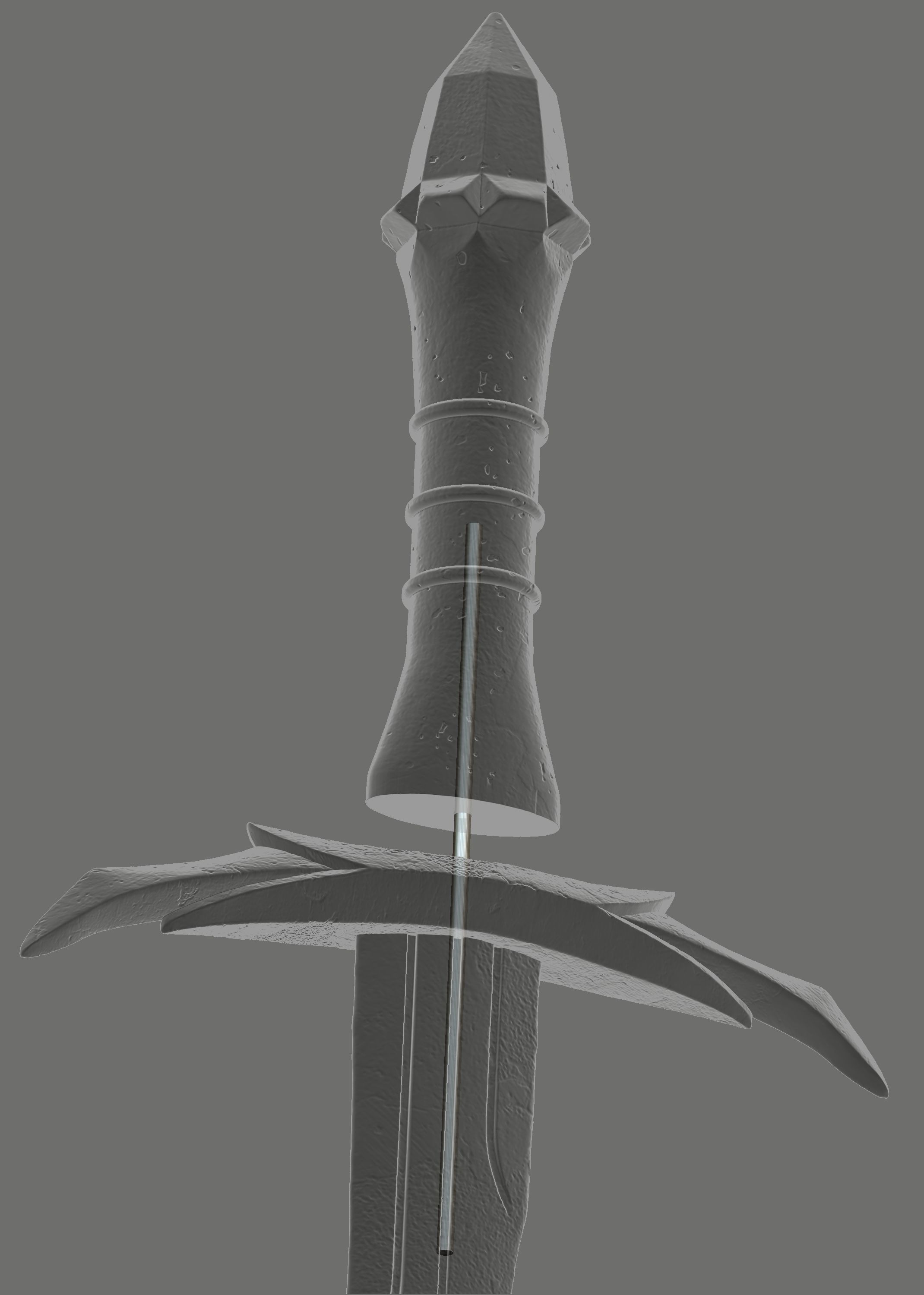 Lord Saurons Dagger 3D print model_7