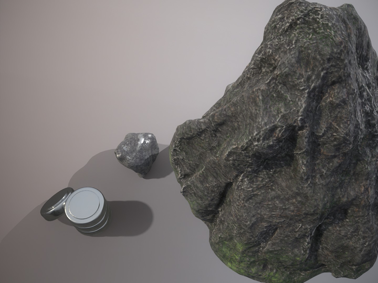 Silver ore deposit and refined silver resource Low-poly 3D model_14