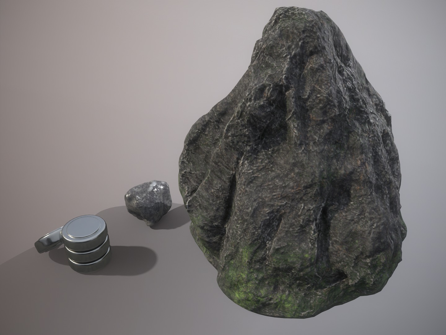 Silver ore deposit and refined silver resource Low-poly 3D model_21
