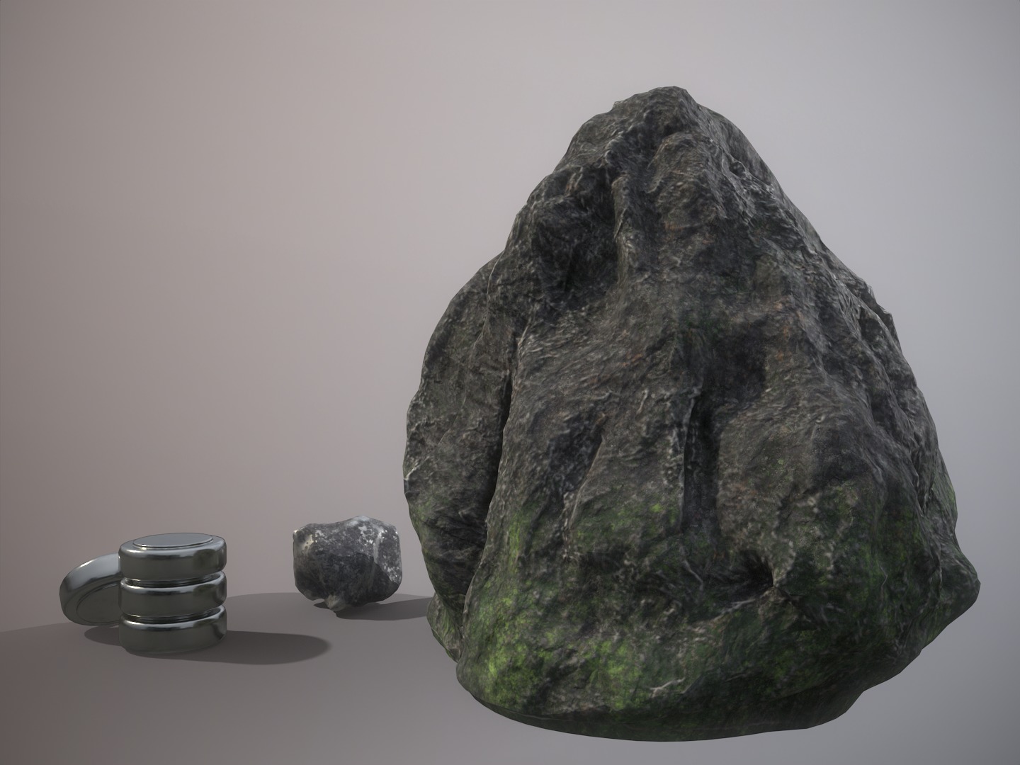 Silver ore deposit and refined silver resource Low-poly 3D model_17