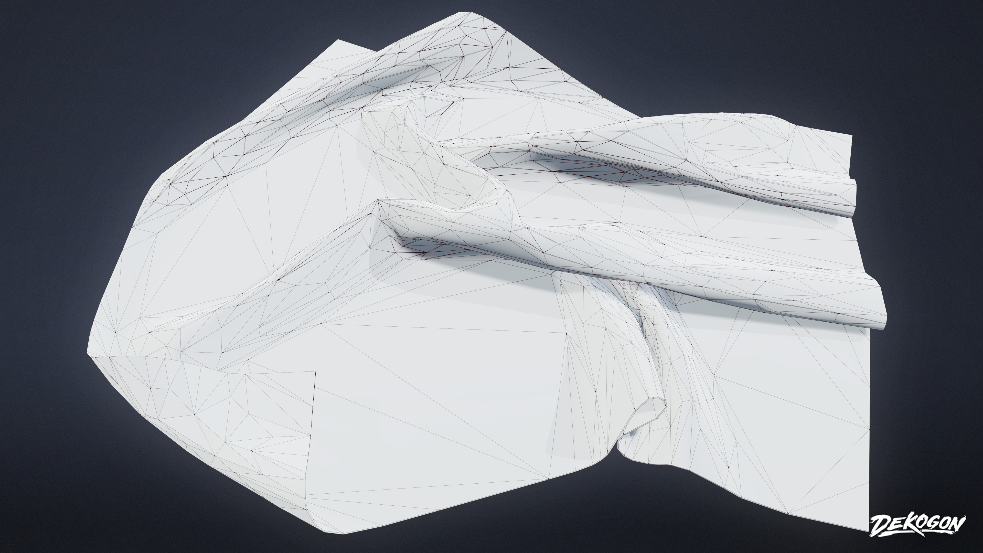 INDUSTRIAL - Tarps 01 - LOW POLY AND NANITE Low-poly 3D model_8